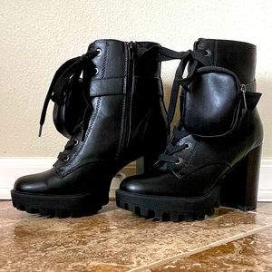 Brand: Bamboo Glam Boots - Black - size 8 1/2